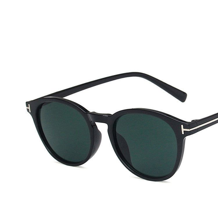 T-shaped round sunglasses