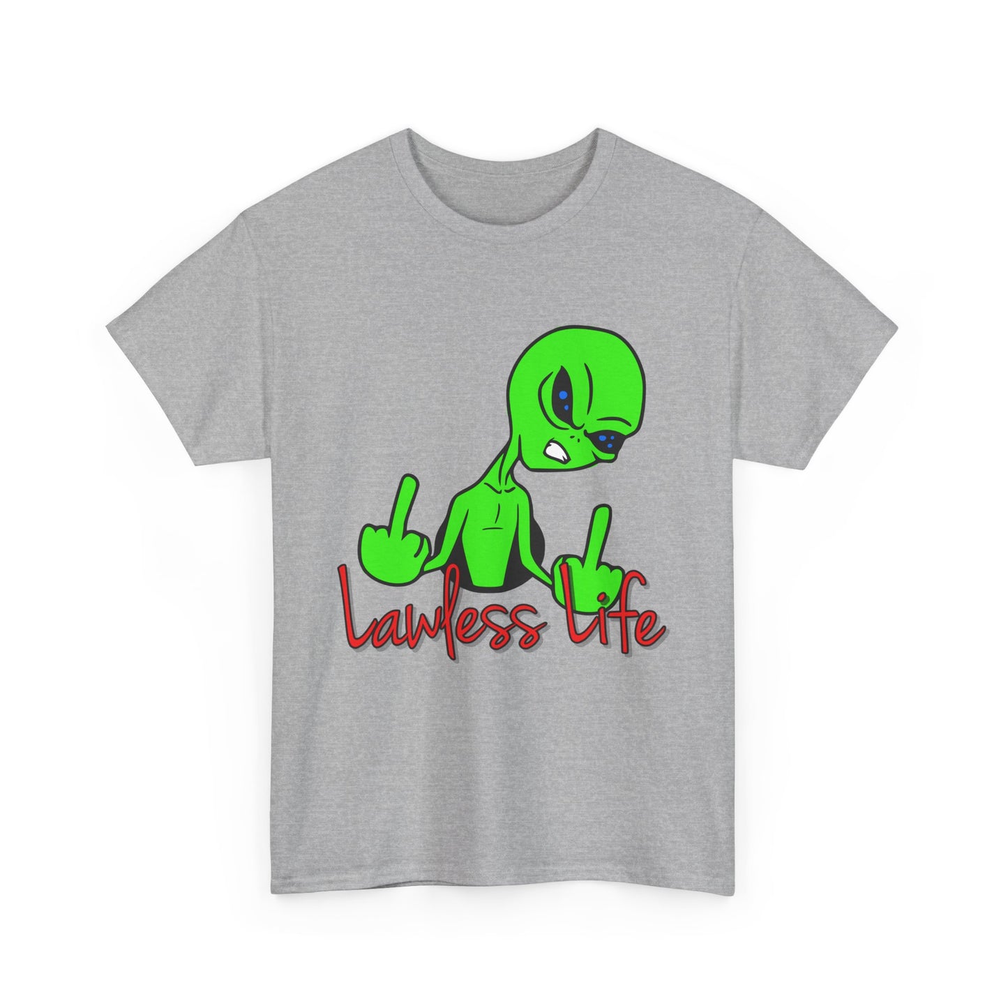 Lawless Life Alien. Heavy Cotton T-Shirt