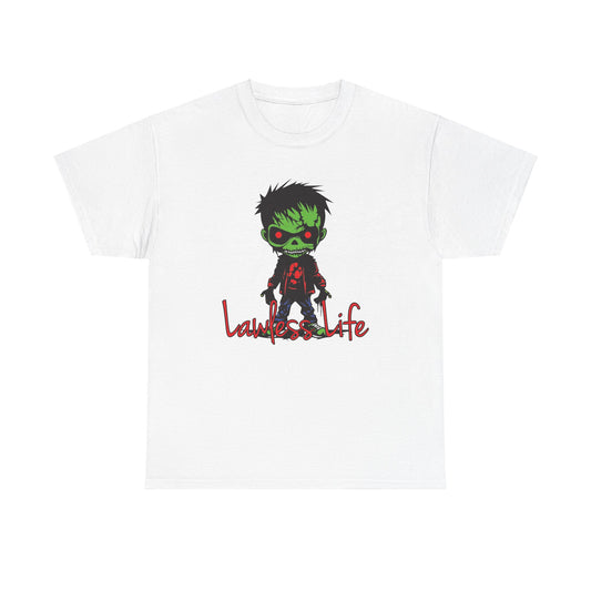 Lawless Life Zombie. Heavy Cotton T-Shirt