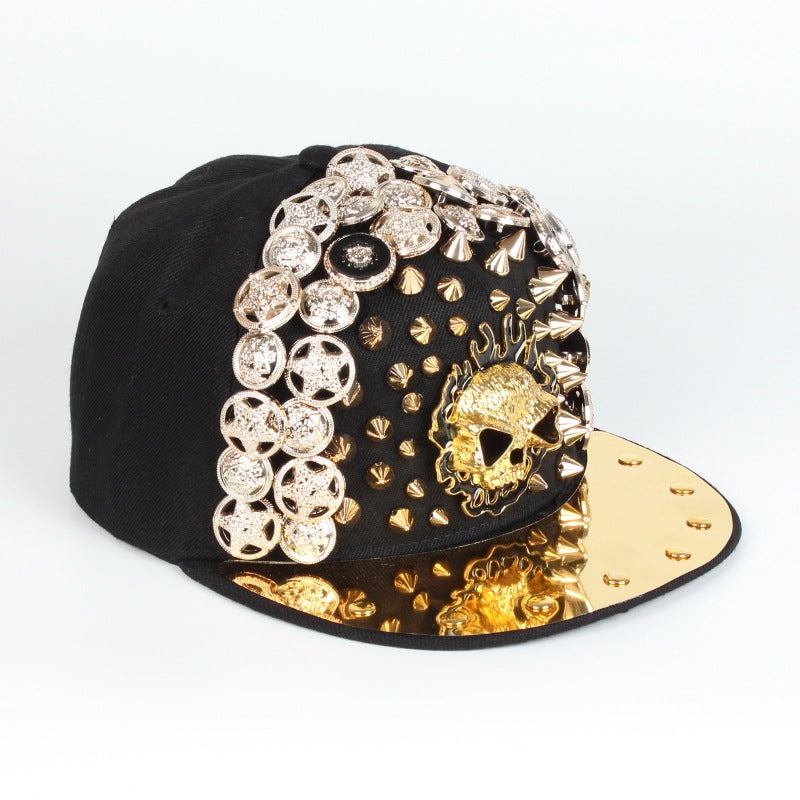 Skull or Leopard Head Rivet Baseball Cap