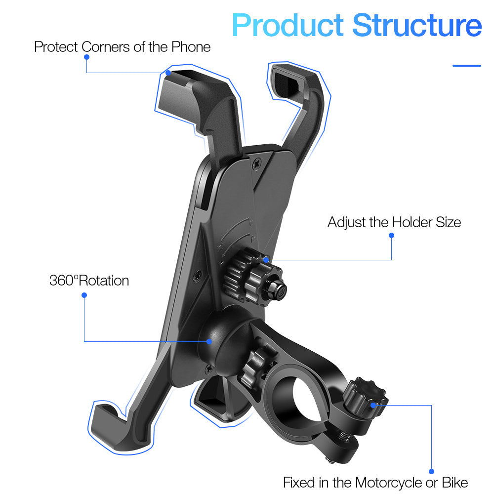 Bicycle mobile phone bracket