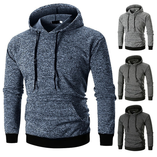 Men's Large Pocket Pullover Hooded  Sweatshirt