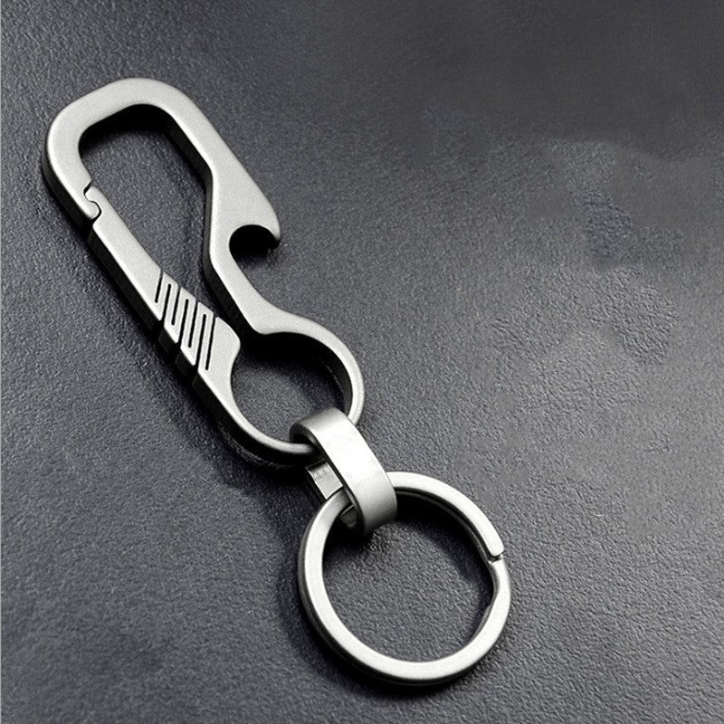 Men's Waist Titanium Alloy Keychain