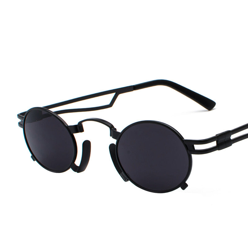 Metal oval sunglasses