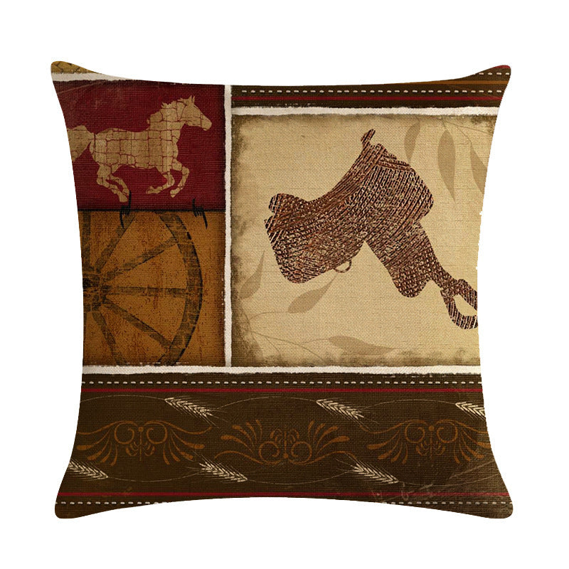 Cowboy Decorative Throw Pillow Cushion Covers