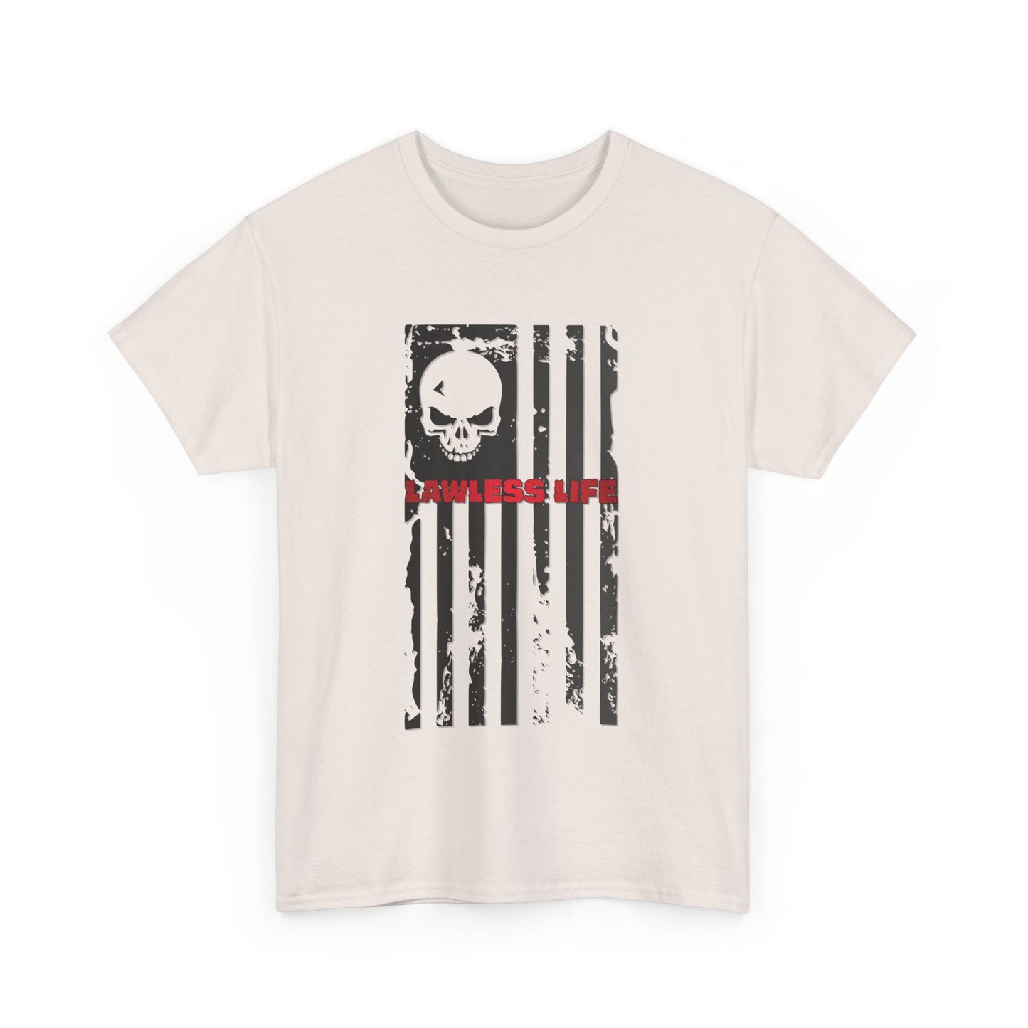 Lawless Life Flag. Heavy Cotton T-Shirt