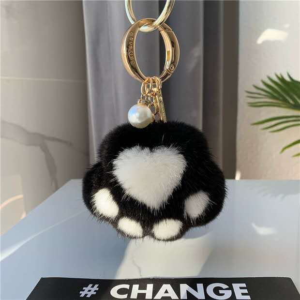 Cat's Claw Fur Keychain