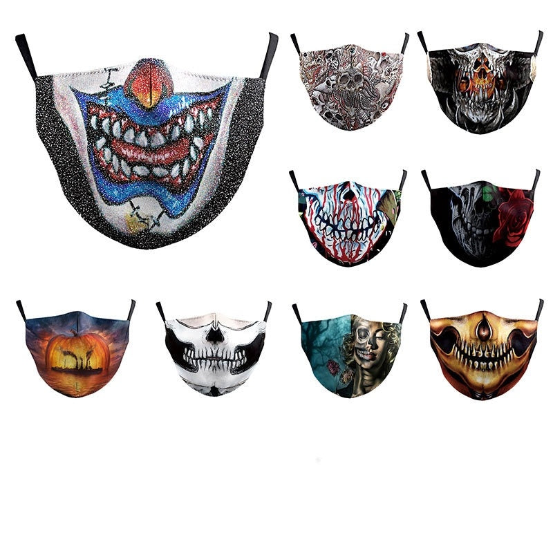 Halloween Double-layer Dust Mask