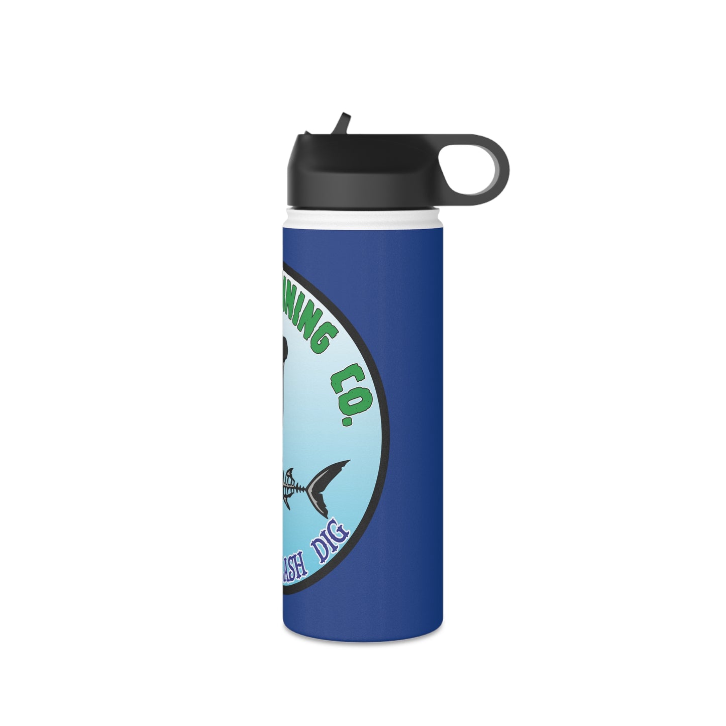 Oregon Mining Co. Shark Splash Dig. Stainless Steel Water Bottle