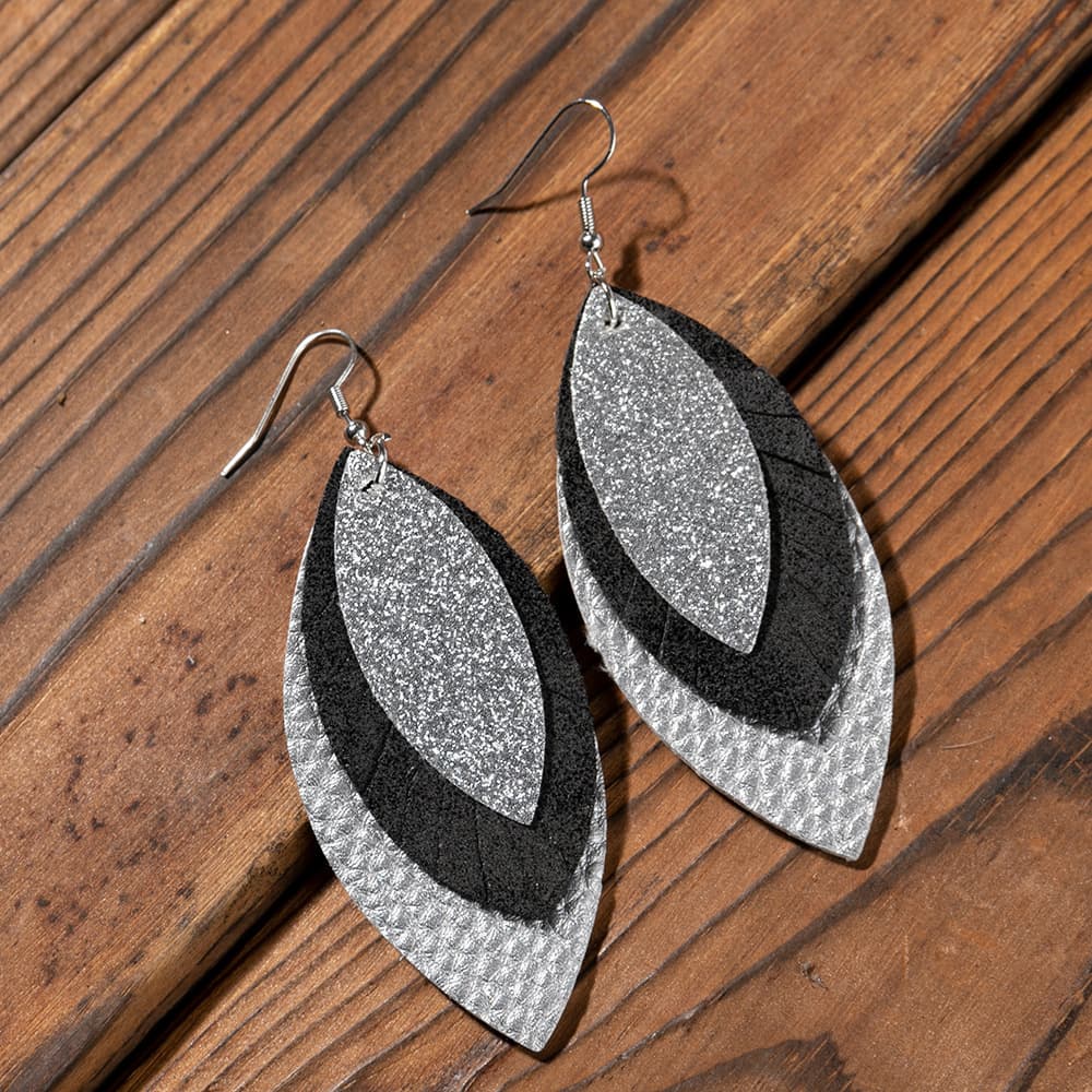 PU Leather Drop Earrings