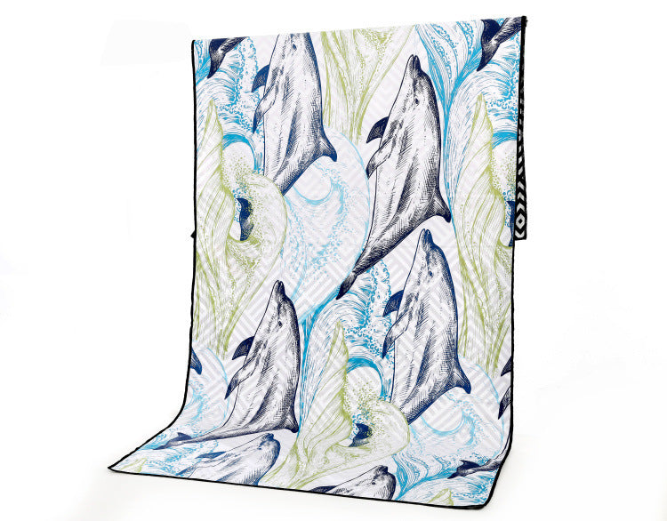 Quick-drying Microfiber Double-sided Fleece Beach Towel