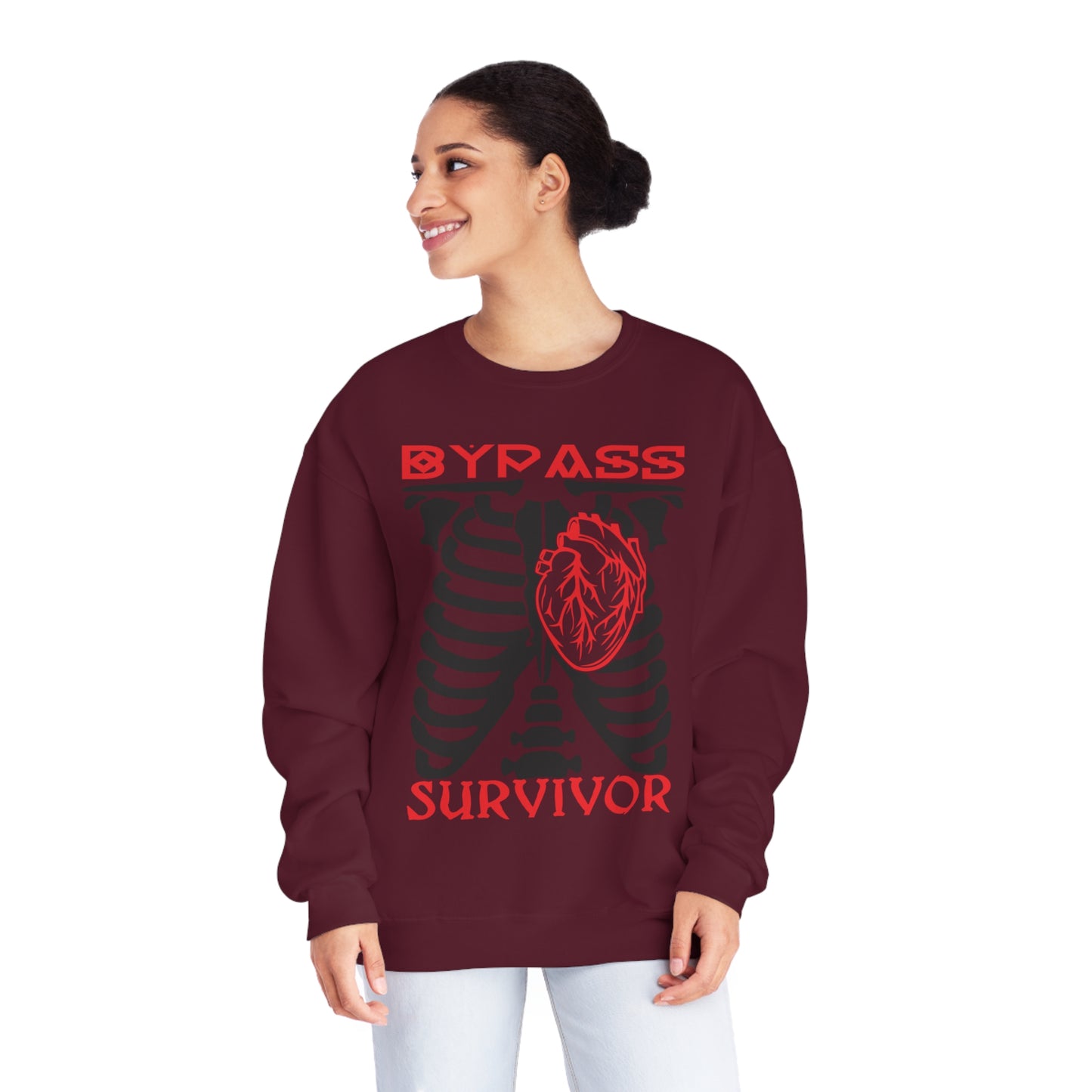 Heart Bypass Survivor., Unisex NuBlend® Crewneck Sweatshirt