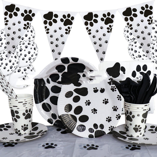 Dog Paw Tableware Set