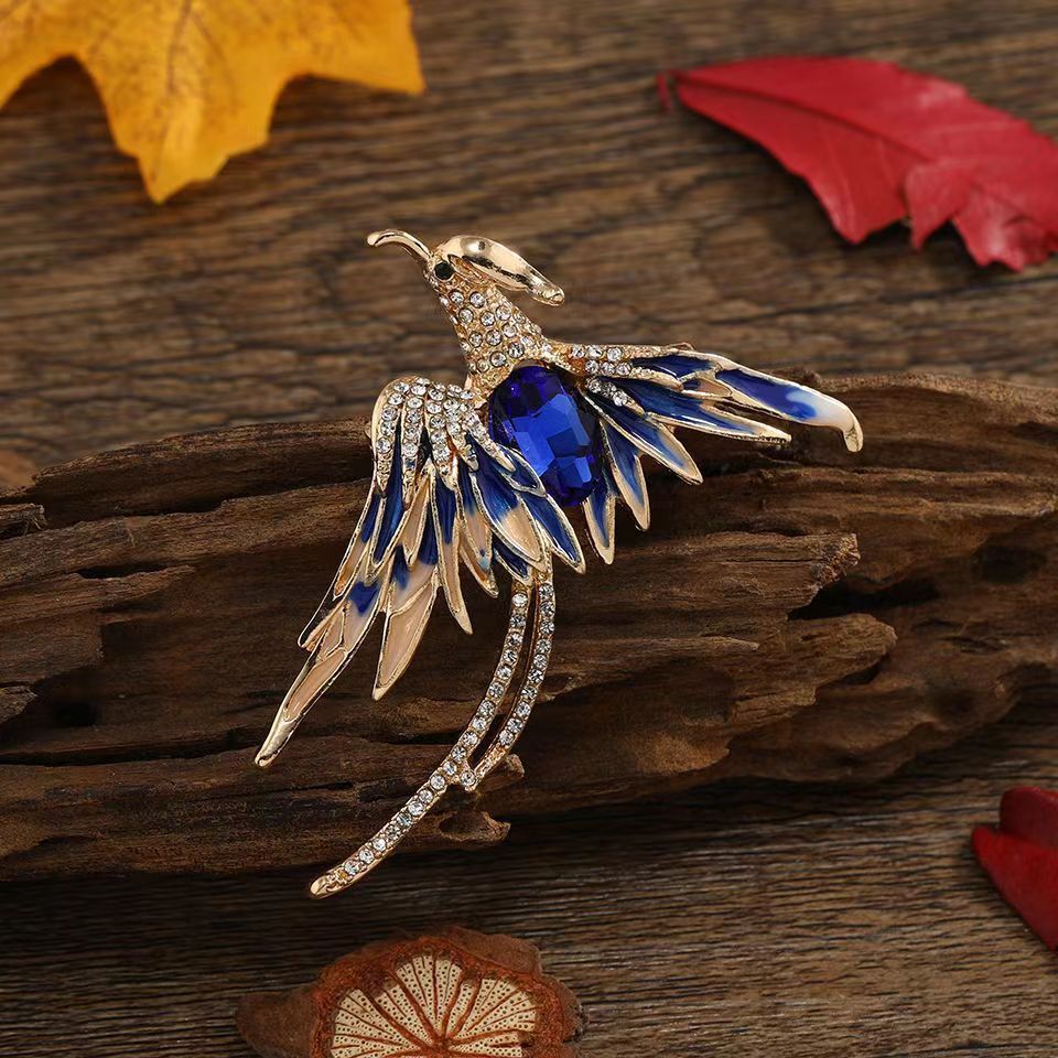 Elegant Phoenix Brooch