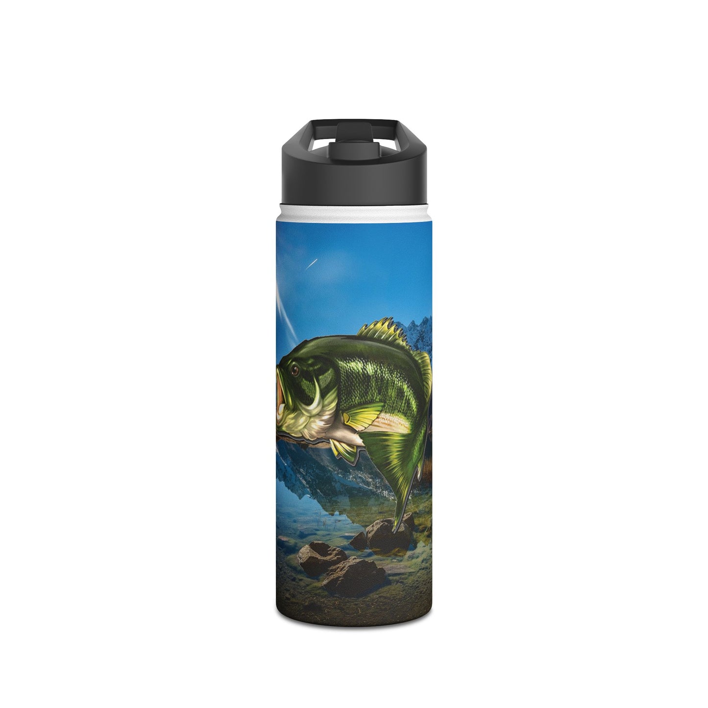 Bass Lake. Stainless Steel Water Bottle