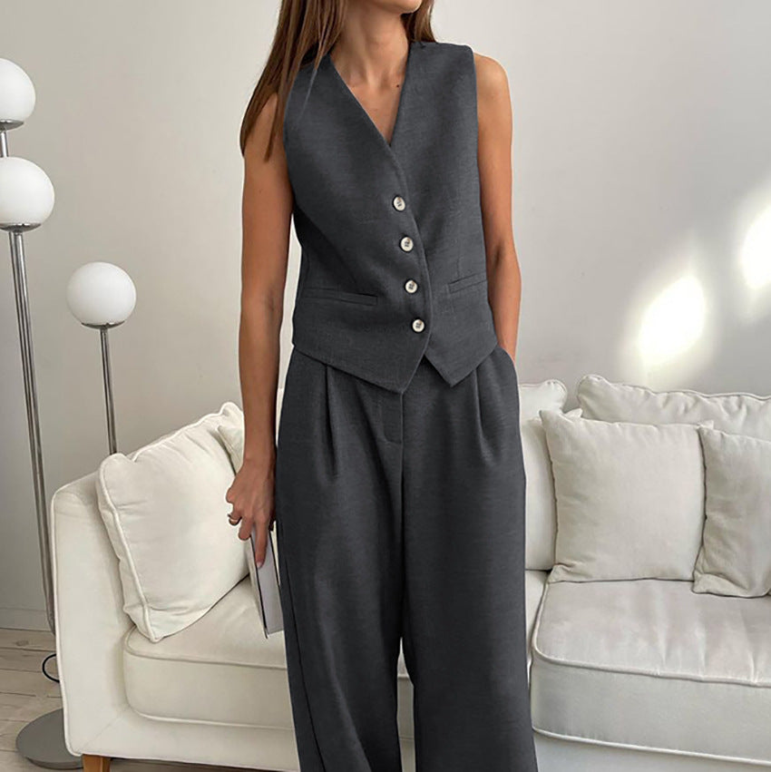 Summer Vest /Pants Suit