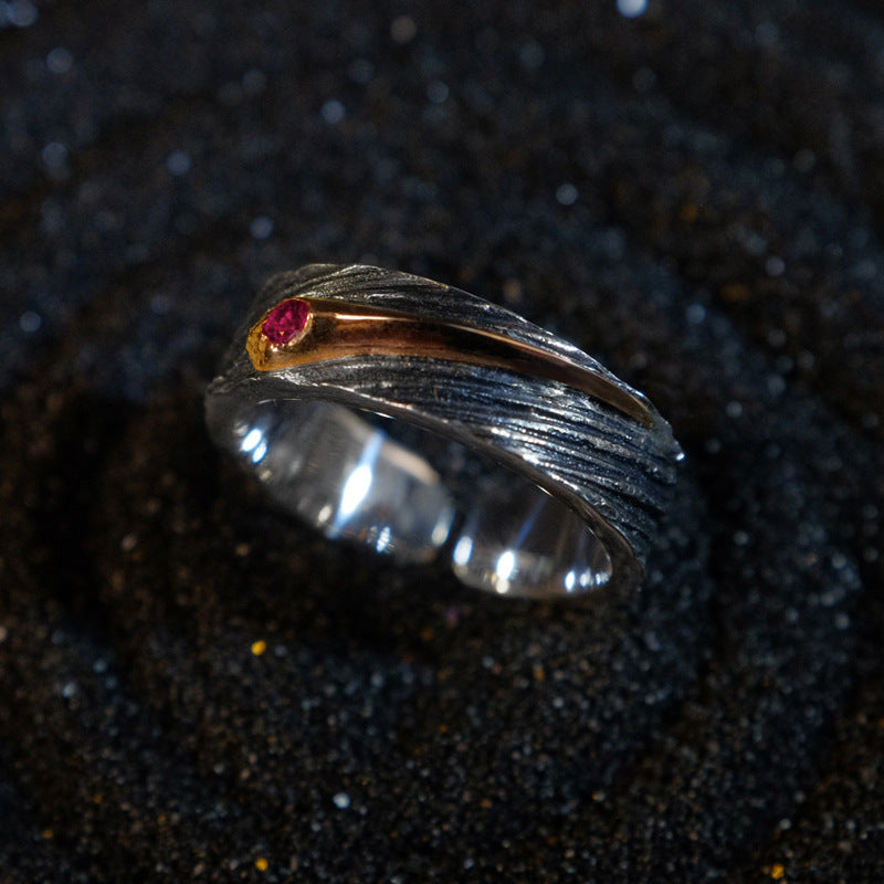 Handmade Thai Silver Meteor Ring