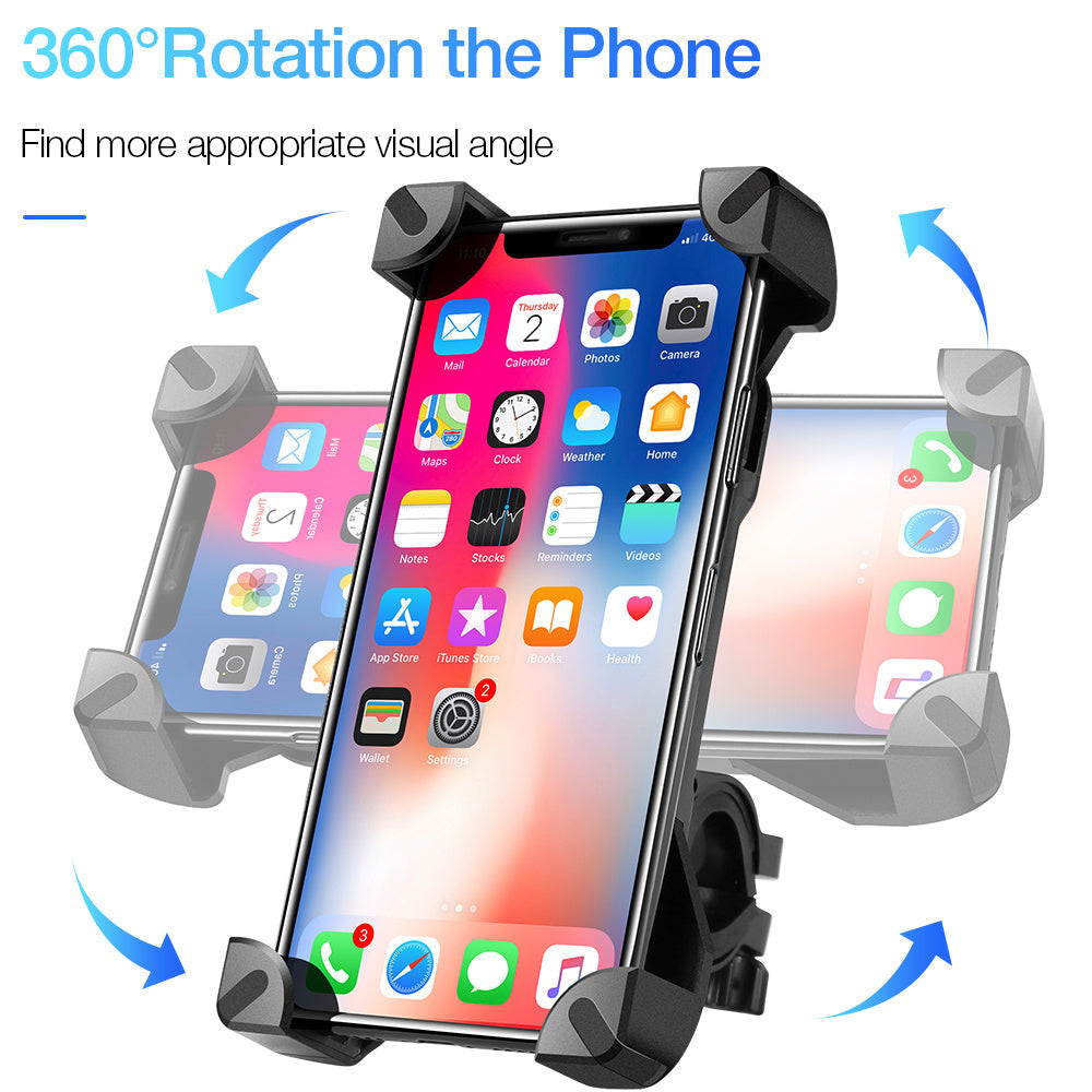 Bicycle mobile phone bracket