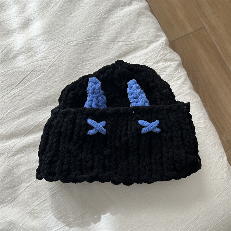 Cute Little Devil Horn Hood Knitted Hat