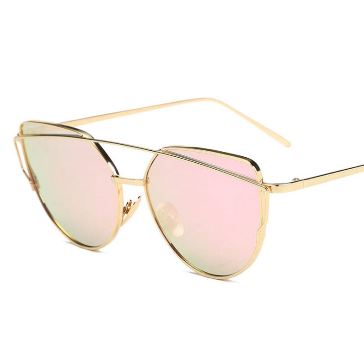 Metal frame cat eye sunglasses