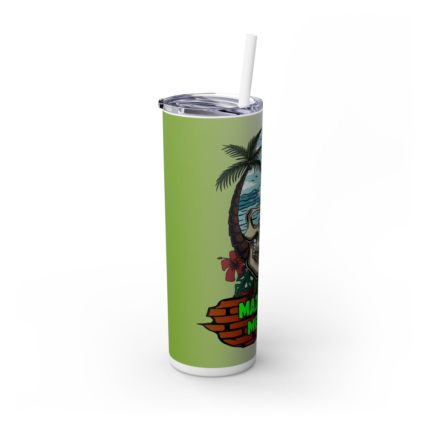 Mazatlan Mexico. 20oz Skinny Tumbler with Straw