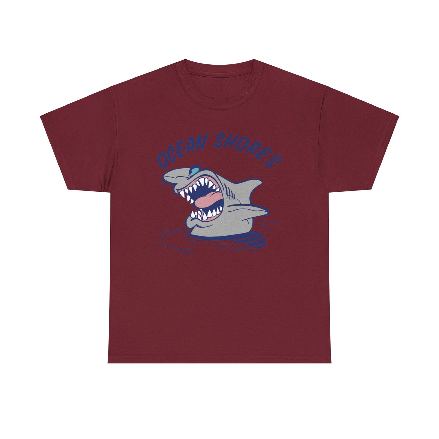 Ocean Shores Shark, Heavy Cotton T-Shirt