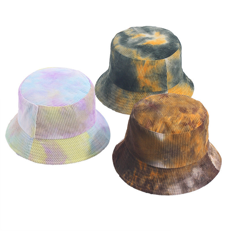 Tie-dyed Corduroy Bucket Hat