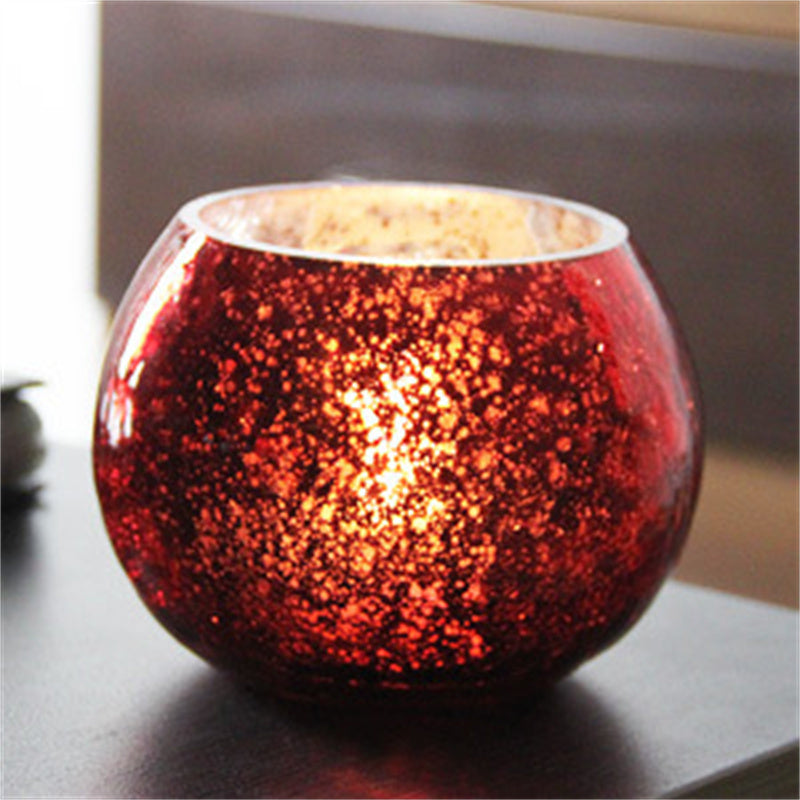 Christmas Glass Ball Candle Holder