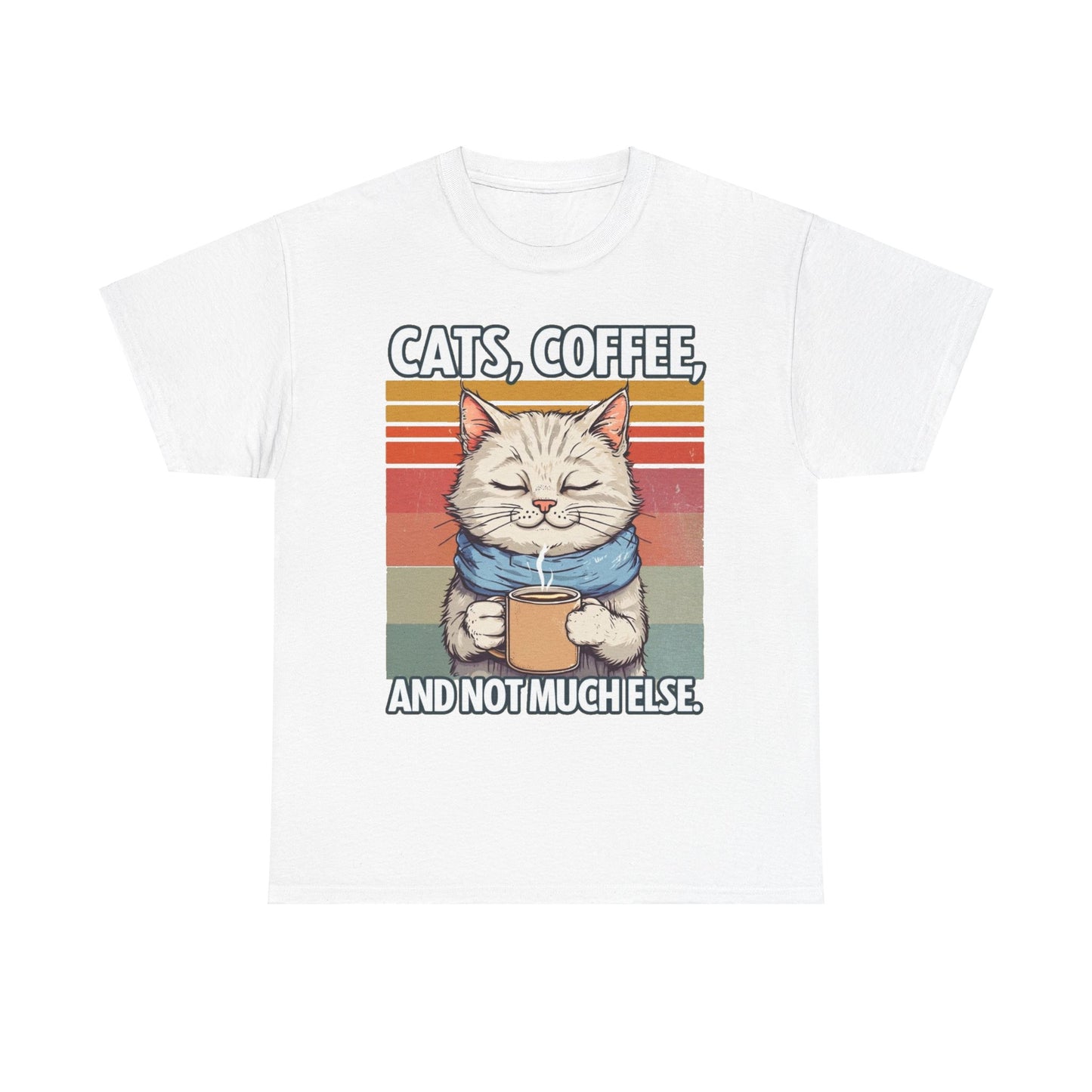 Cats, Coffee and not much else. Heavy Cotton T-Shirt