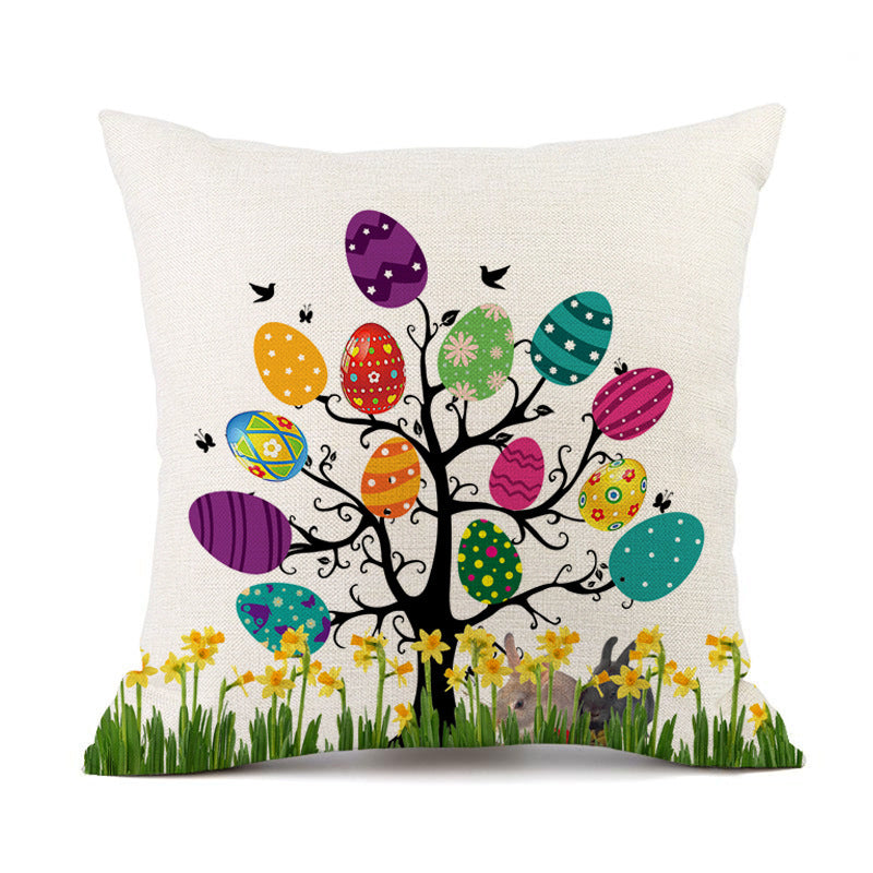 Easter Linen Cushion Case