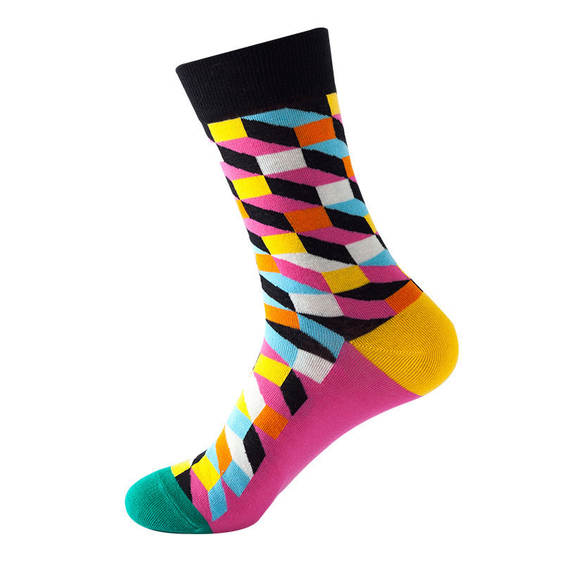 Mid Calf Fashion Trendy Socks