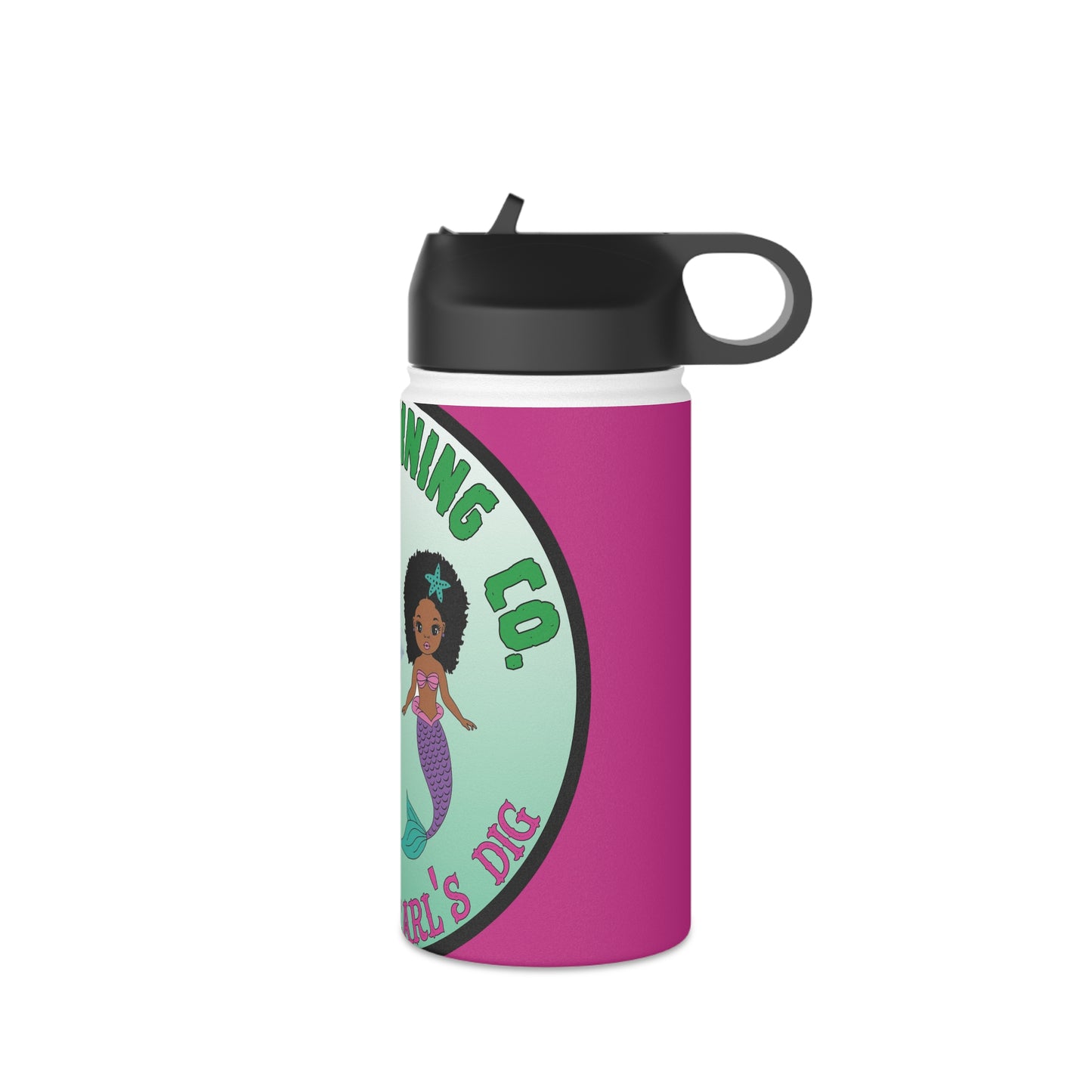 Oregon Mining Co. Mermaid Pearl's Dig. Stainless Steel Water Bottle