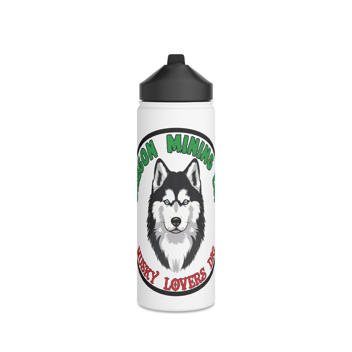 Oregon Mining Co. Husky Lovers Dig. Stainless Steel Water Bottle