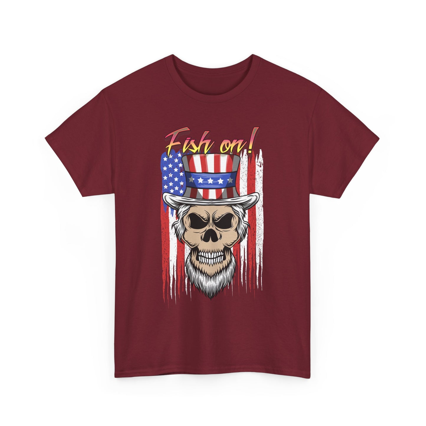 All American Fish on. Heavy Cotton T-Shirt