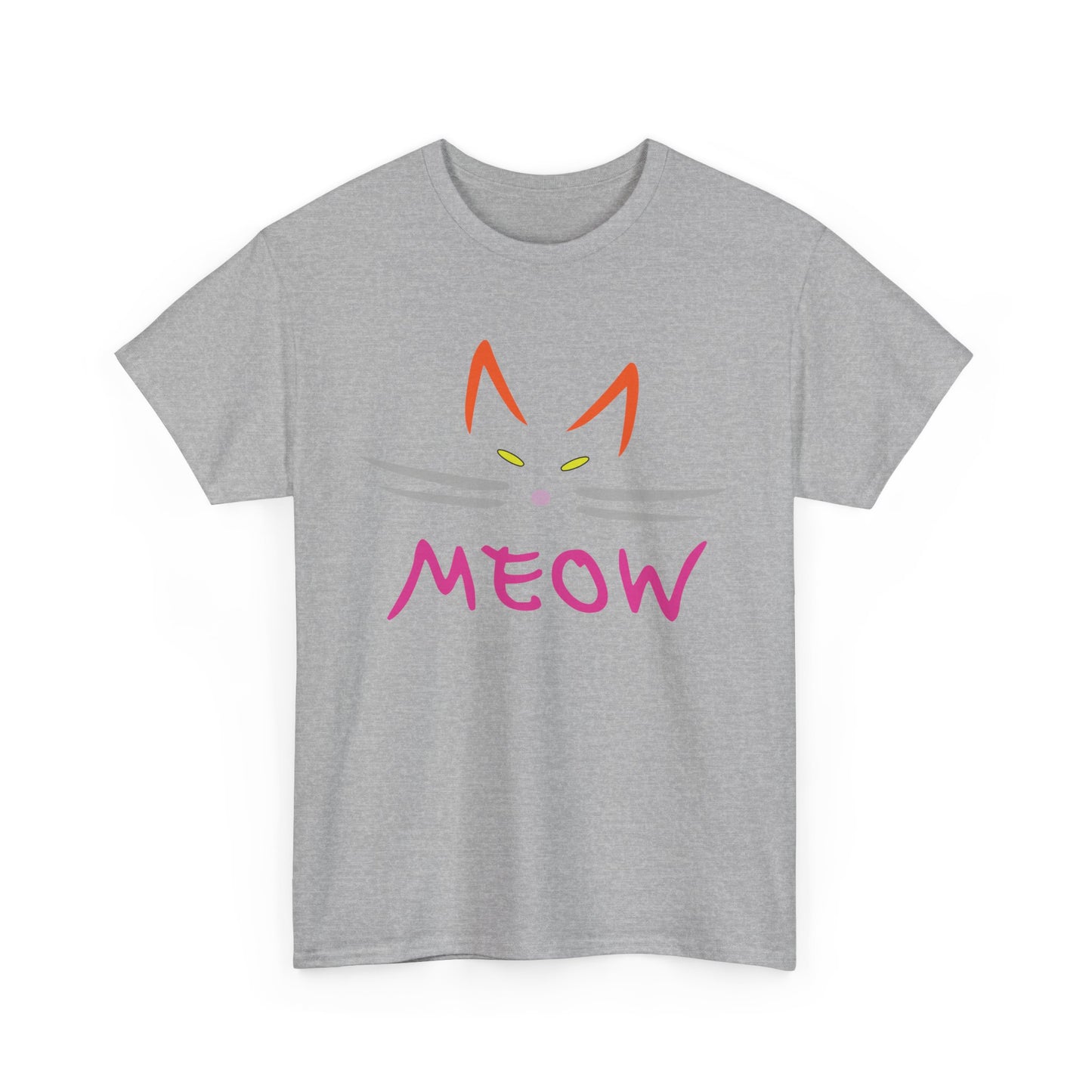 Meow. Heavy Cotton T-Shirt