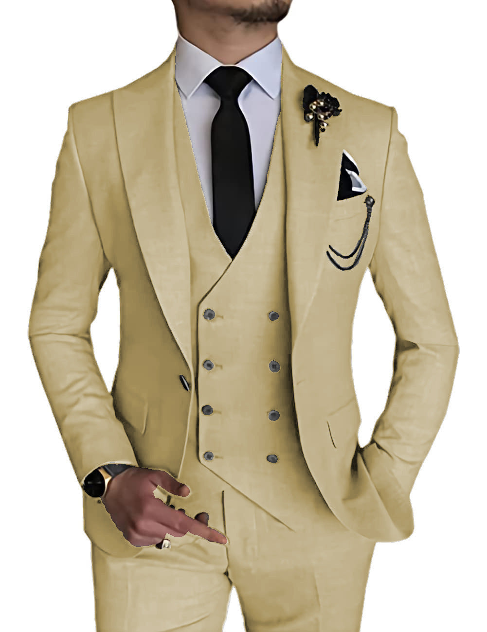 Business Casual Three-piece Suit