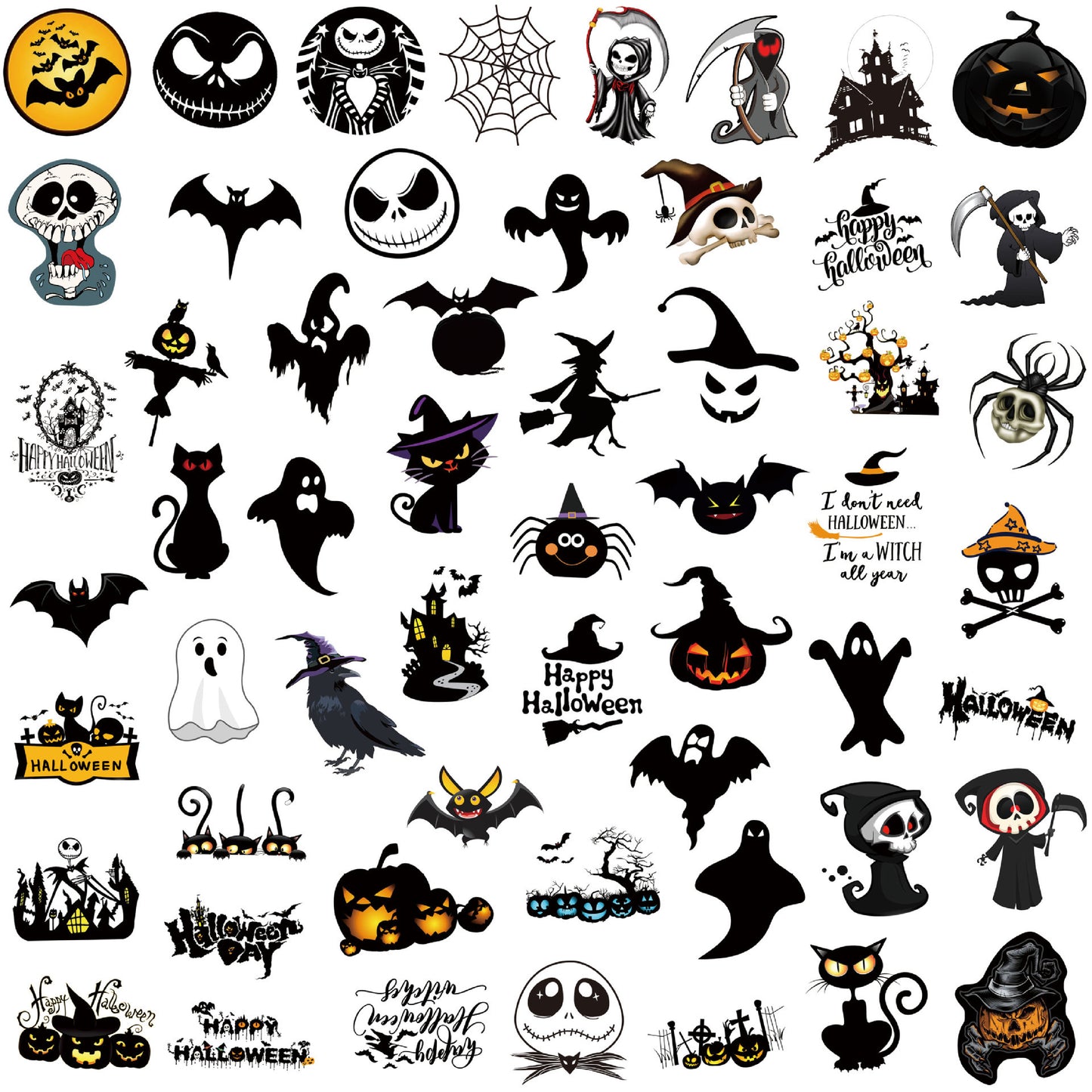 Waterproof Halloween Sticker Pack