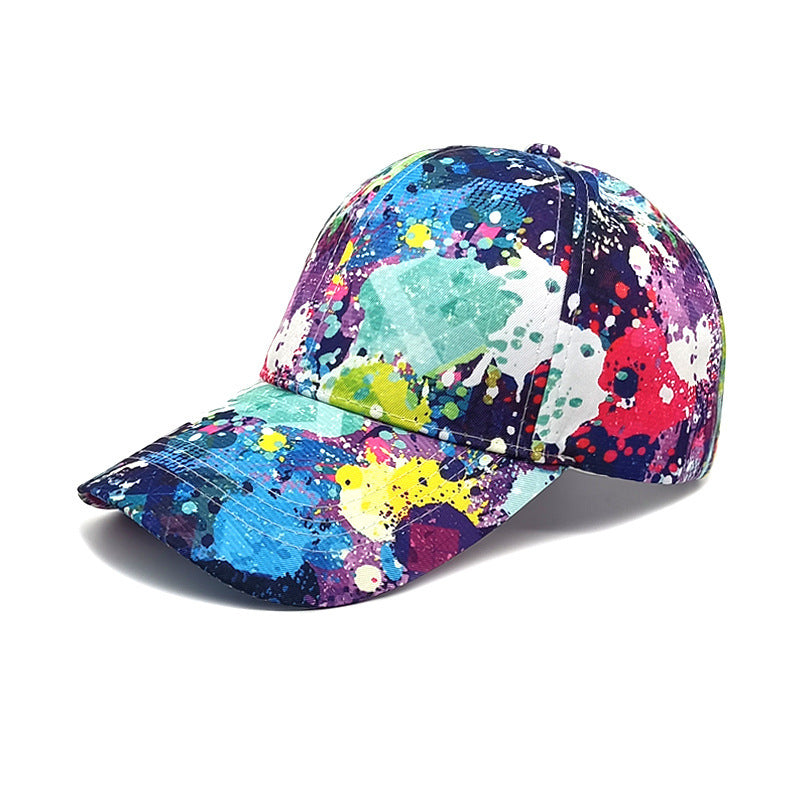 Trendy Painted Peaked Cap