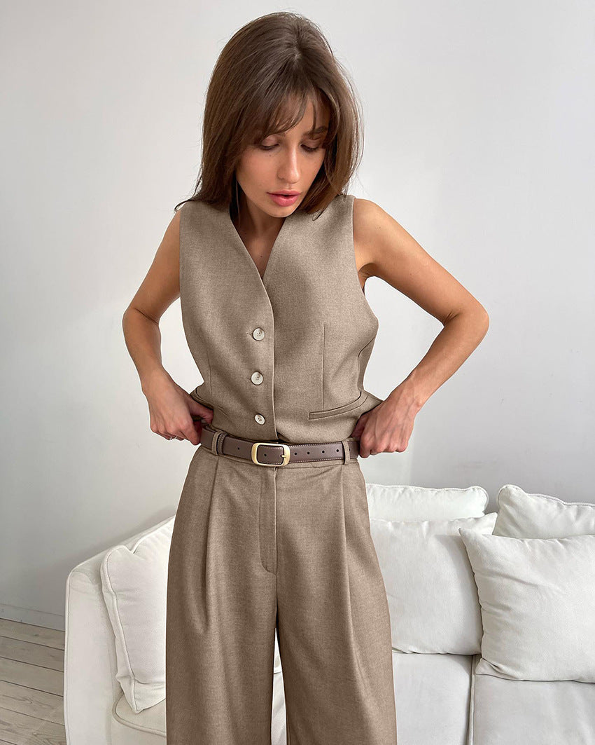 Summer Vest /Pants Suit