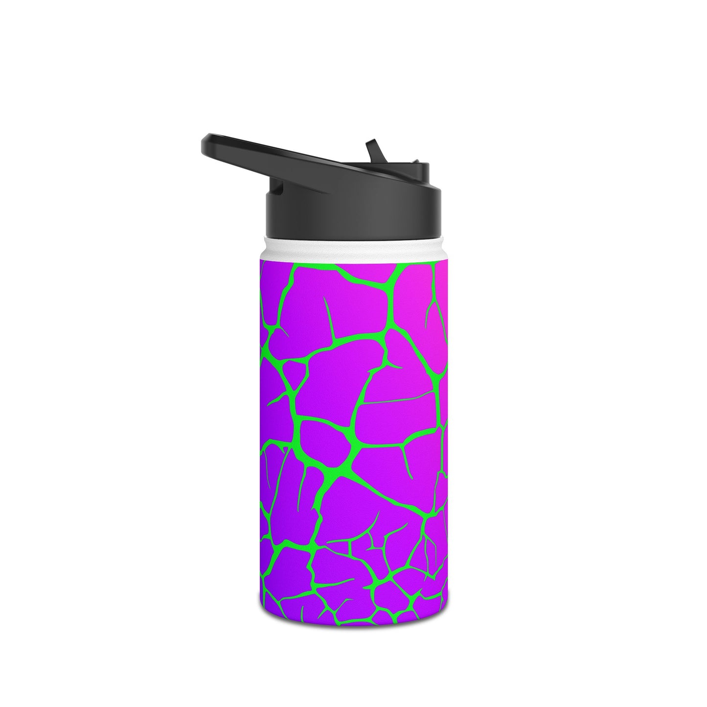 Pink Crackle. Stainless Steel Water Bottle