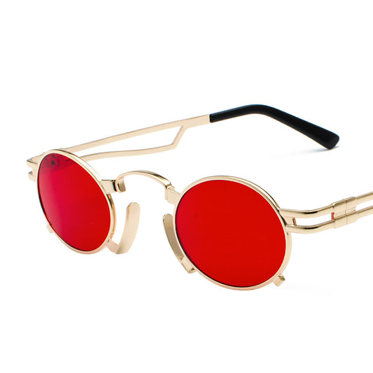 Metal oval sunglasses