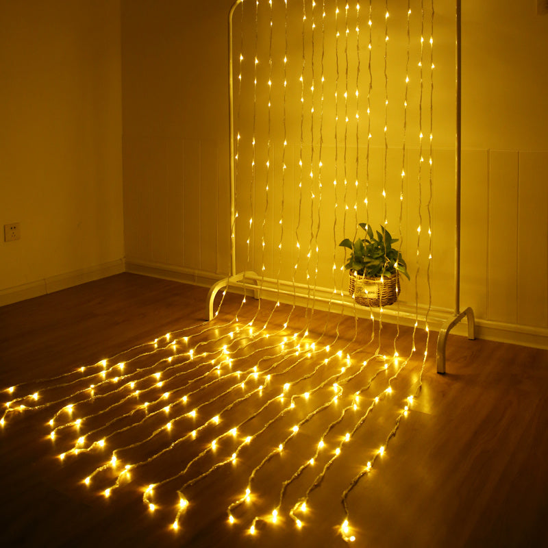 LED waterfall star string lamp