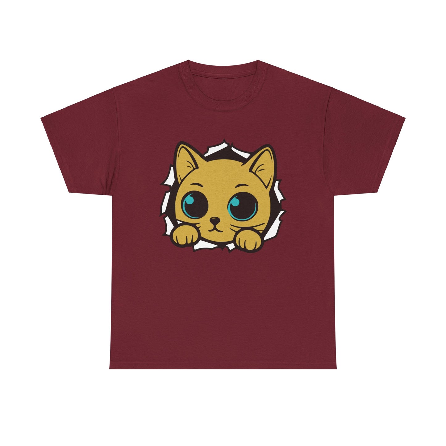 Breaking out Cat. Heavy Cotton T-Shirt