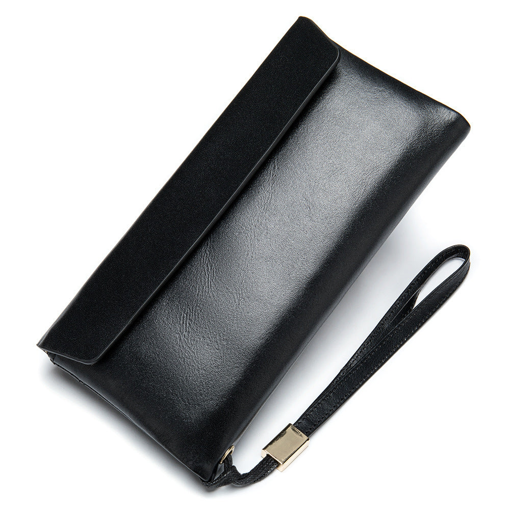 Retro Large Capacity Multiple Card Slots Genuine Leather Wallet