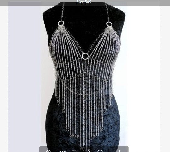 Geometric Mesh Shoulder Body Chain