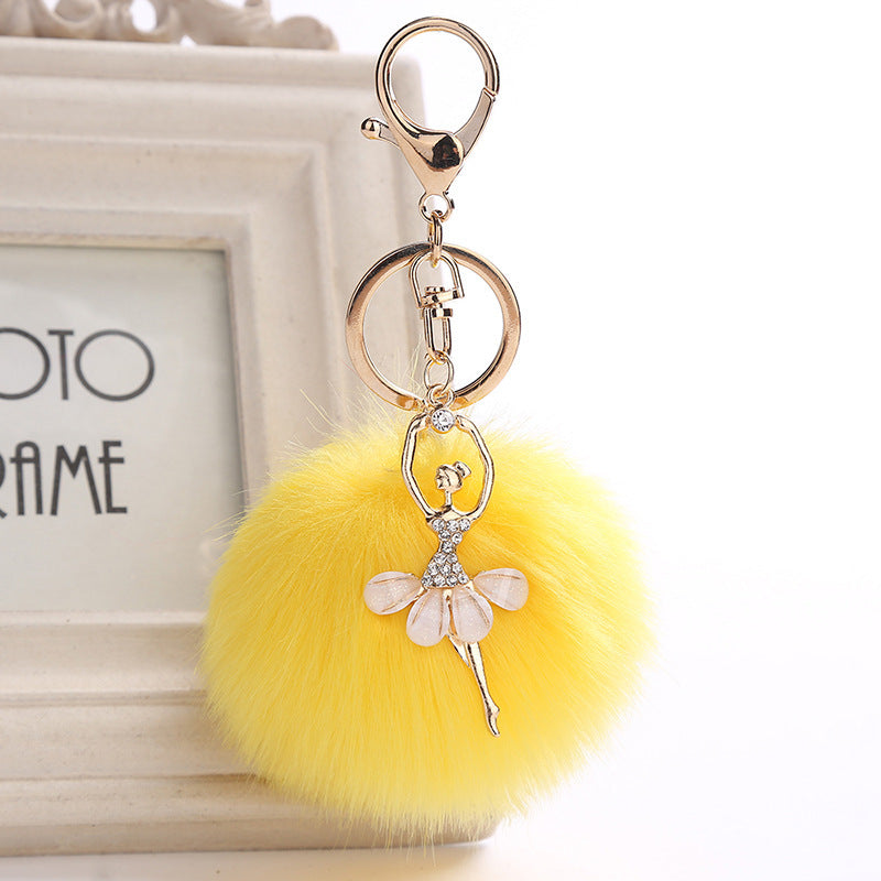 Ballerina Puff Keychain