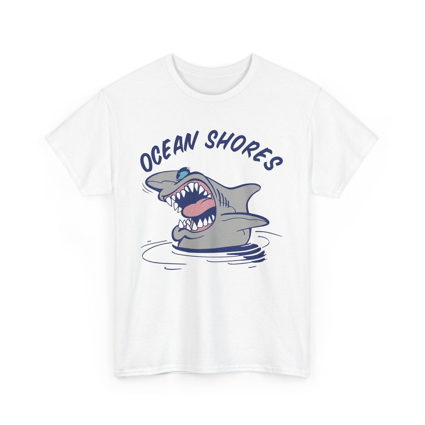 Ocean Shores Shark, Heavy Cotton T-Shirt