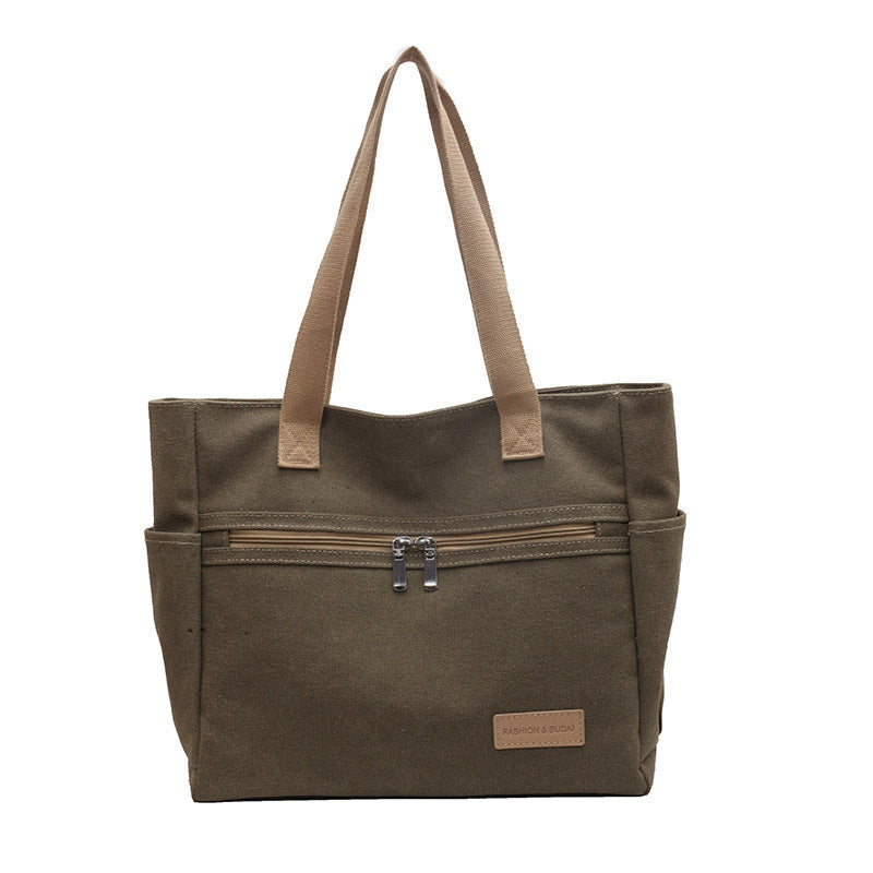 Canvas Shoulder Handbag