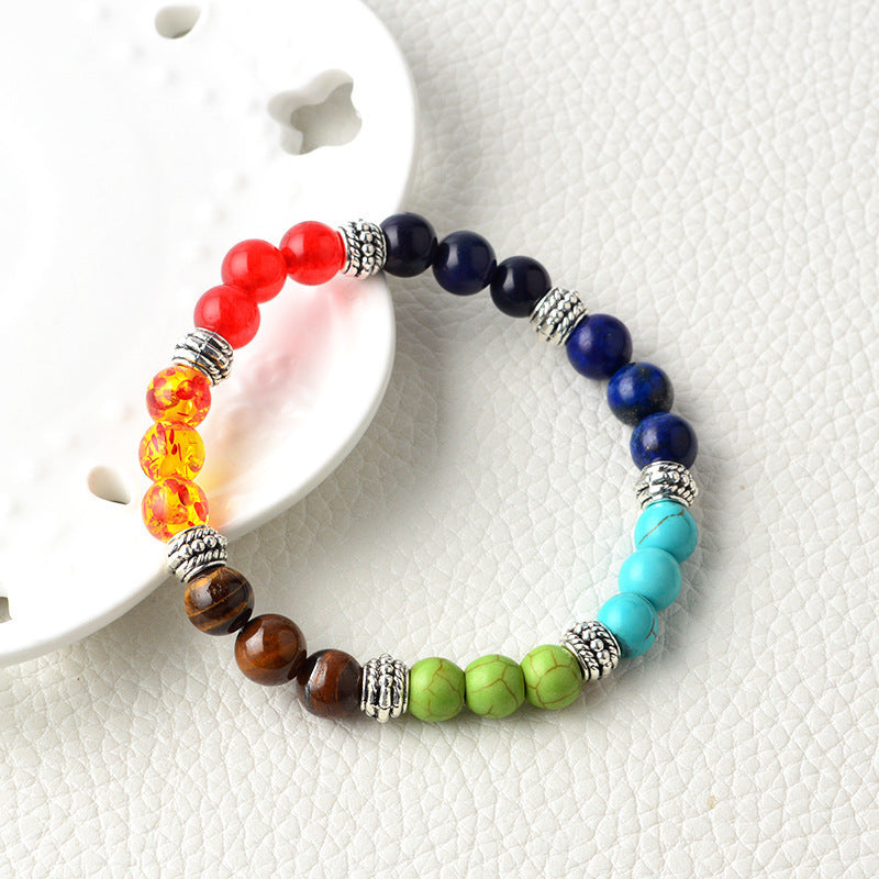 Seven Color Stone Bracelet