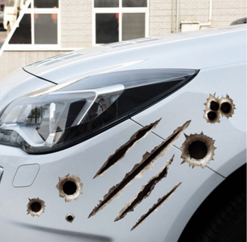 Bullet Hole / Scratches Car Stickers